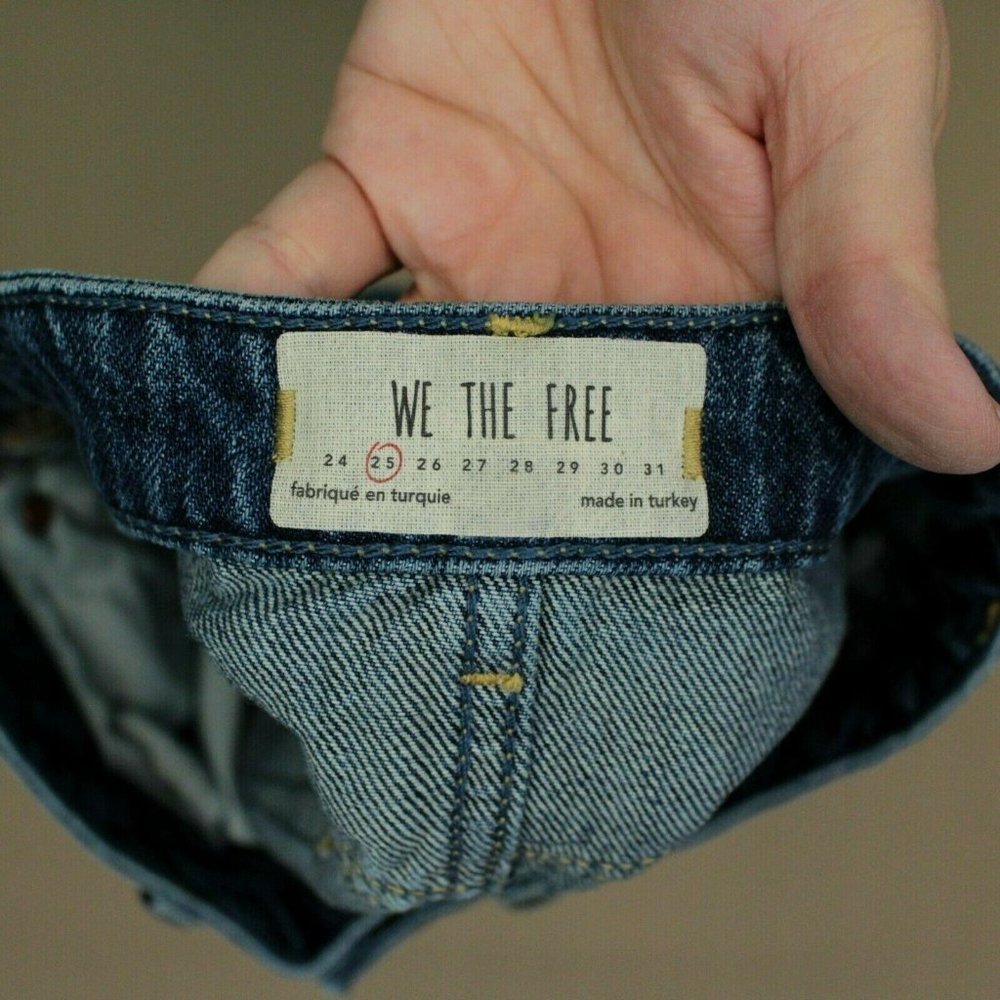 Free People We The Free A-Line Mini Skirt Raw Hem - Picture 3 of 5